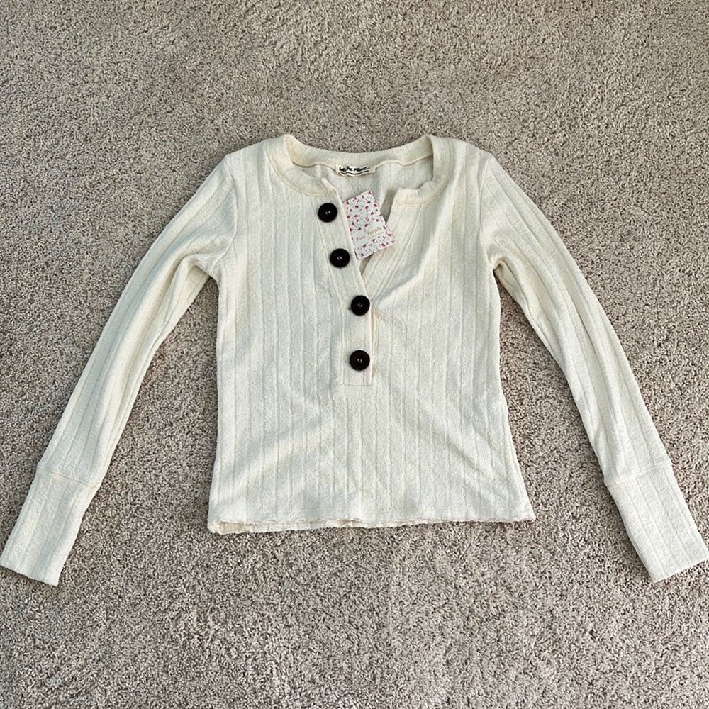 Free People White Top